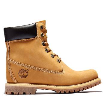 Timberland Női 6-Inch Premium Internal Wedge Vízálló Bakancs Teve